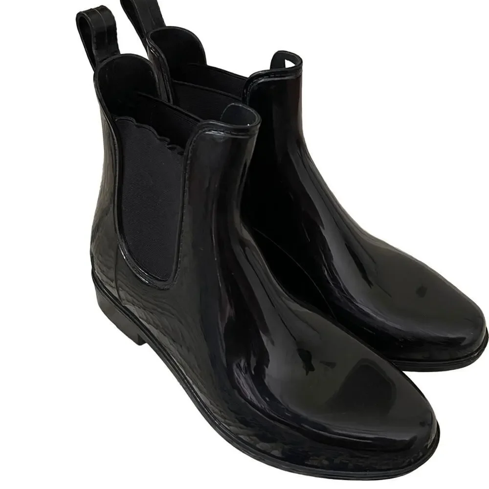 Lauren Ralph Lauren Tally Chelsea Rain Boot Black Size 7